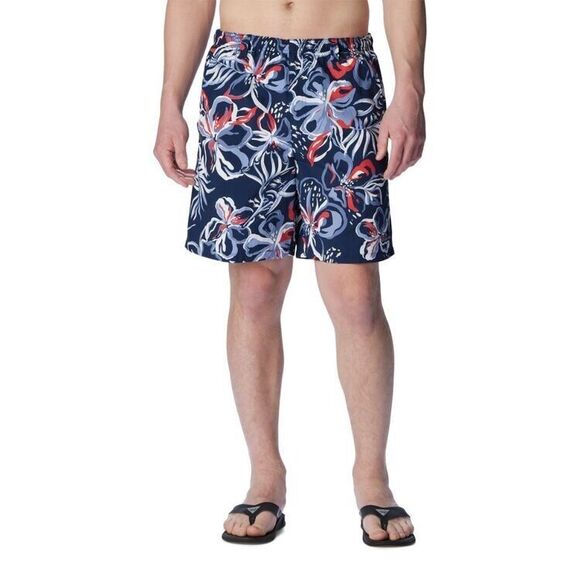 Columbia Men's Super Backcast Water Shorts Bluestone Navy Multi Size L - Picture 4 of 9
